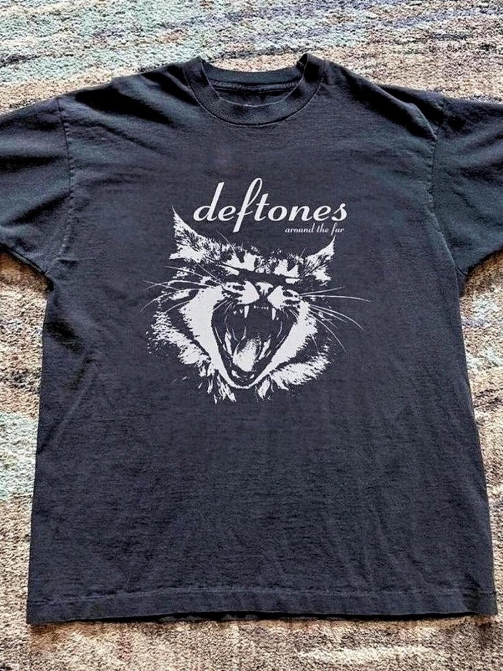 Deftones Around the Fur Cat T-Shirt in Black
